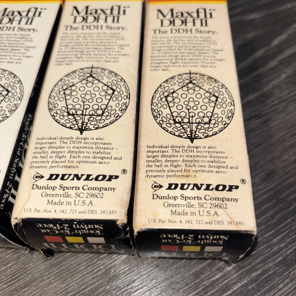 Vintage‎ Maxfli DDH2 DDH ll White Golf Balls 8 total - 1Tough to Cut Surlyn